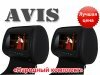 Комплект подголовников со встроенным DVD плеером и LCD монитором 7